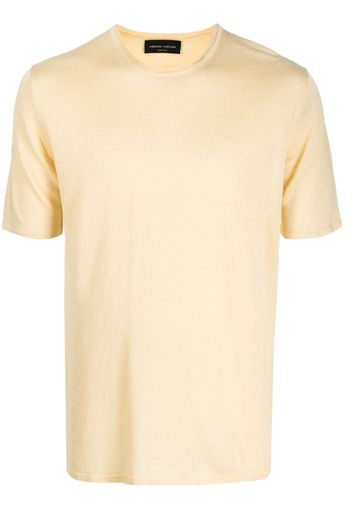 Roberto Collina round-neck T-shirt - Gelb