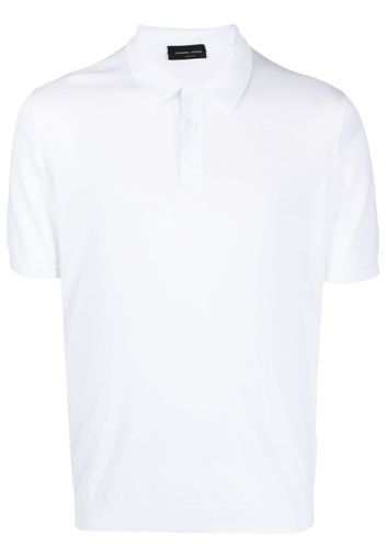 Roberto Collina short-sleeved cotton polo shirt - Weiß