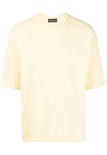 Roberto Collina Gestricktes T-Shirt - Gelb