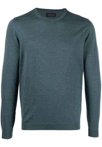 Roberto Collina round-neck merino jumper - Blau