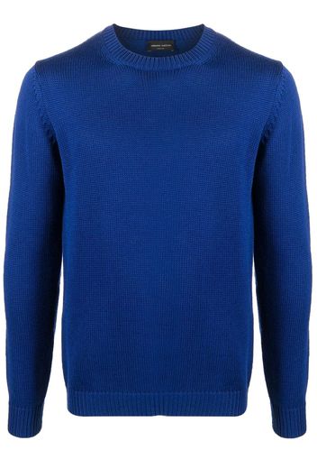 Roberto Collina intarsia-knit crew-neck jumper - Blau