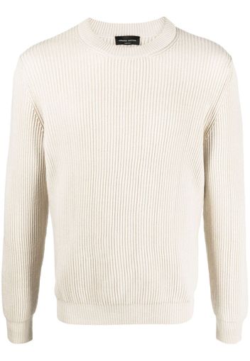 Roberto Collina ribbed-knit merino jumper - Nude