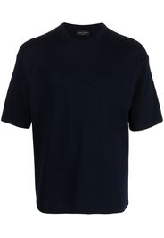 Roberto Collina short-sleeves knitted top - Blau