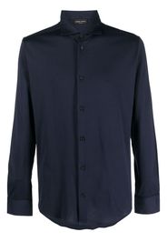 Roberto Collina long-sleeve cotton shirt - Blau