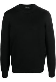 Roberto Collina crew-neck merino-wool jumper - Schwarz