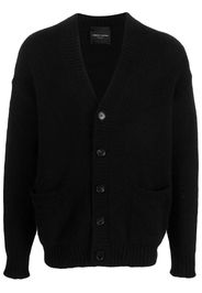 Roberto Collina button-up V-neck cardigan - Schwarz