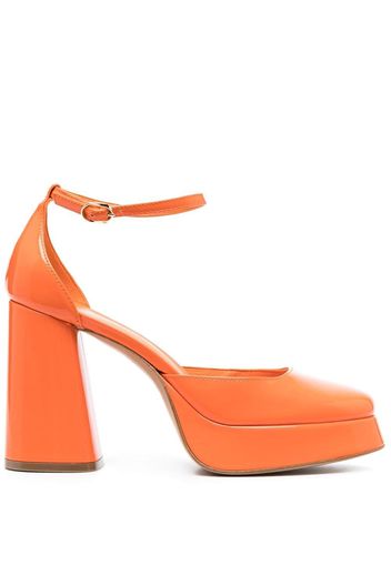 Roberto Festa 103mm Nicla high-shine pumps - Orange