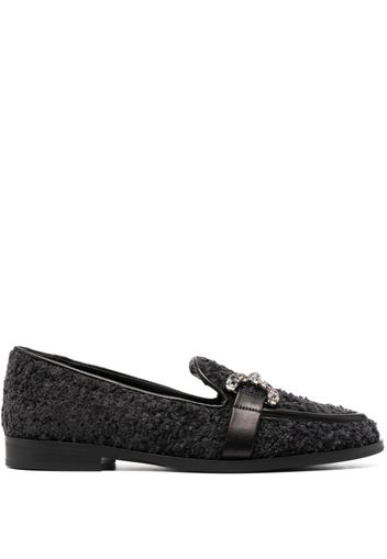 Roberto Festa Joys bouclé-construction loafers - Schwarz