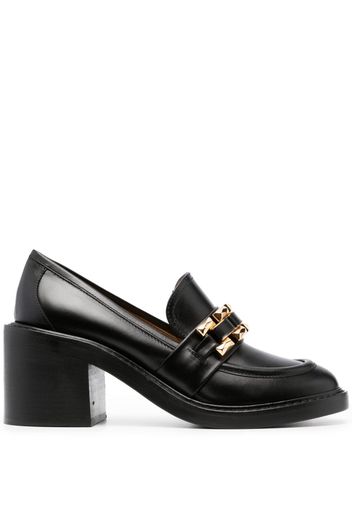 Roberto Festa Cuir 75mm block-heel loafers - Schwarz