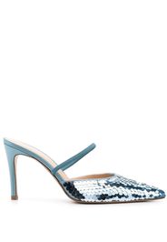 Roberto Festa sequin pointed 90mm mules - Blau