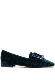 Roberto Festa Felisa slip-on velvet loafers - Grün