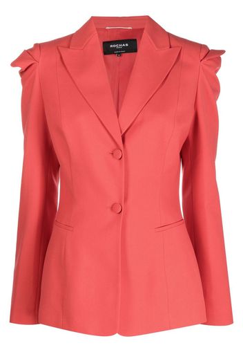 Rochas single-breasted fitted-waist blazer - Rot