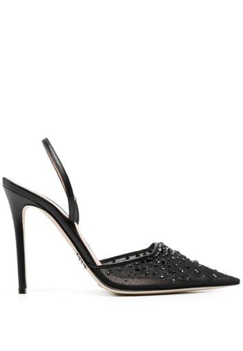 Rodo 95mm crystal-embellished mules - Schwarz