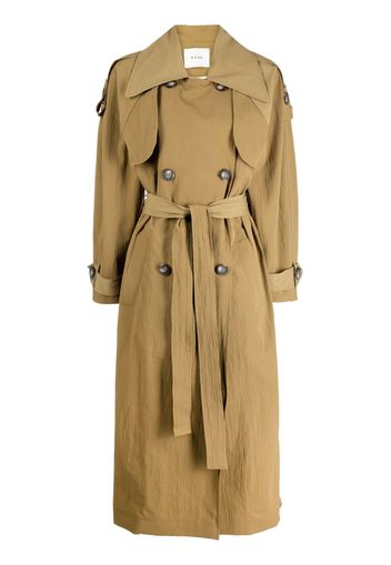 Róhe textured-finish trench coat - Grün