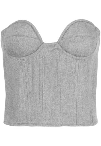 Rokh Roca bustier top - Grau