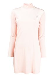 Rokh Kleid mit Logo-Print - Rosa