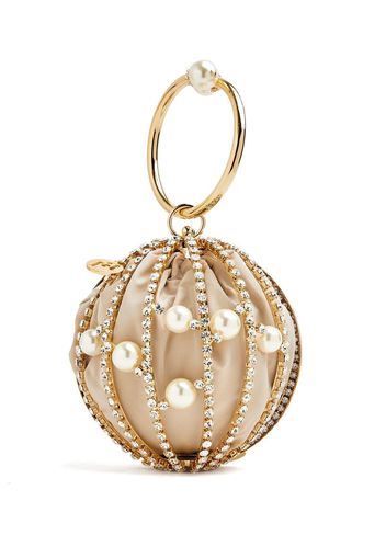 Rosantica Chloe faux-pearl sphere bag - Gold