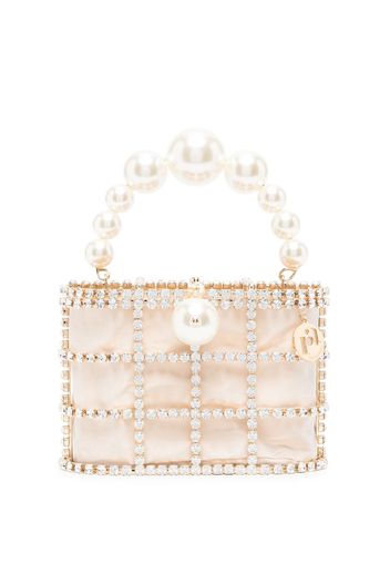 Rosantica Holli faux pearl-embellished mini bag - Gold