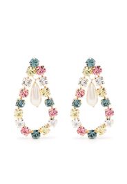 Rosantica Pastello crystal-embellished teardrop earrings - Gold