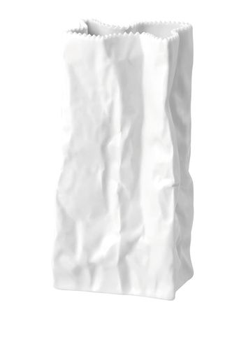 Rosenthal 22cm paper-bag porcelain vase - Weiß