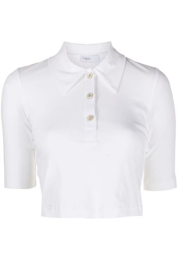 Rosetta Getty Cropped-Poloshirt - Weiß