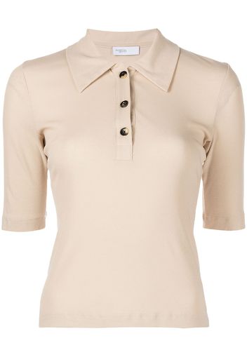 Rosetta Getty Kurzärmeliges Poloshirt - Schwarz