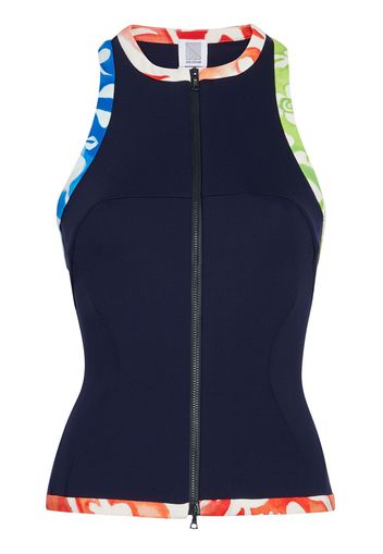 Rosie Assoulin Scuba zipped tank top - Schwarz