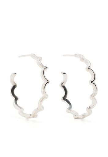 ROSIE KENT Magma Wiggle hoops - Silber