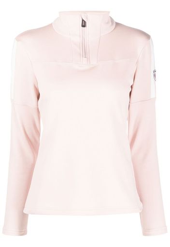 Rossignol stripe-detail performance top - Nude