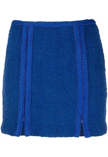 ROTATE zip-detail mini skirt - Blau