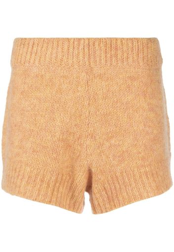 ROTATE high-waist knit shorts - Orange