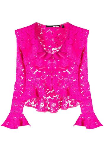 ROTATE broderie-anglaise button-down blouse - Rosa