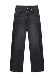 ROUGH. Gerade Jeans mit hohem Bund - Schwarz