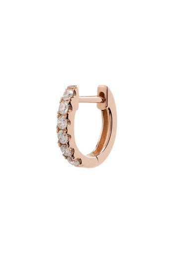 Roxanne First 14kt Rotgoldcreole mit Diamanten - ROSE GOLD