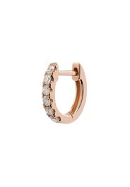 Roxanne First 14kt Rotgoldcreole mit Diamanten - ROSE GOLD