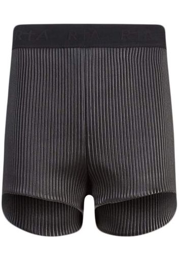 RtA slim-fit ribbed shorts - Schwarz