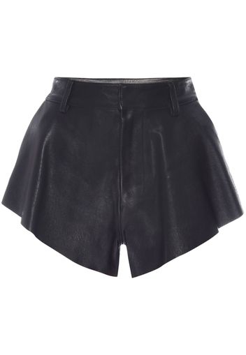 RTA wide-leg leather shorts - Schwarz