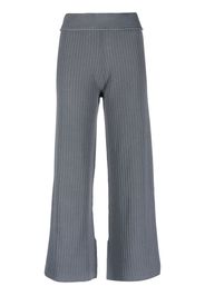 Rus cropped rib-knit trousers - Grau