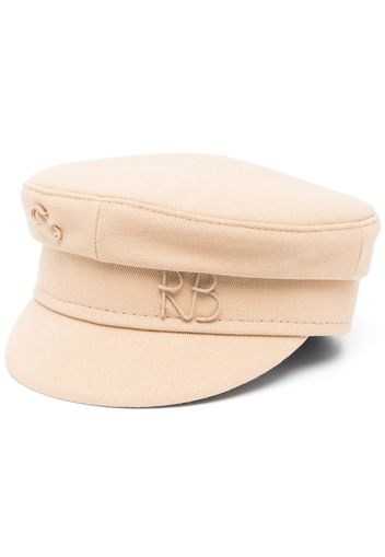 Ruslan Baginskiy logo-appliqué baker boy hat - Nude