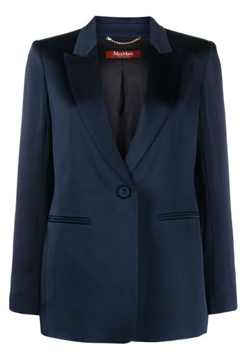 'S Max Mara single-breasted satin-finish blazer - Blau