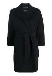 'S Max Mara belted virgin-wool coat - Schwarz