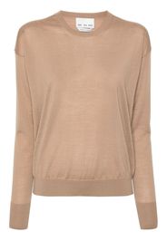 SA SU PHI crew-neck cashmere jumper - Braun