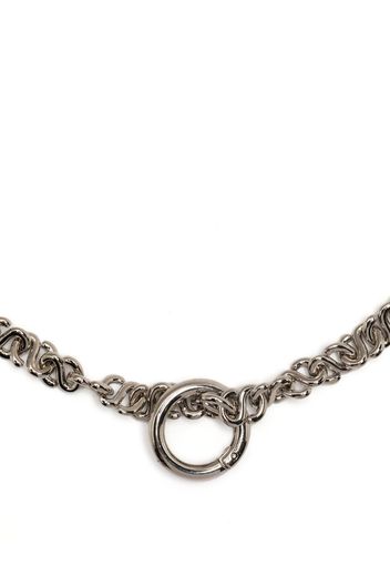 sacai S-link choker-chain necklace - Silber