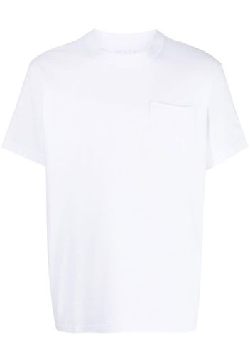 sacai side-zip shortsleeved T-shirt - Weiß