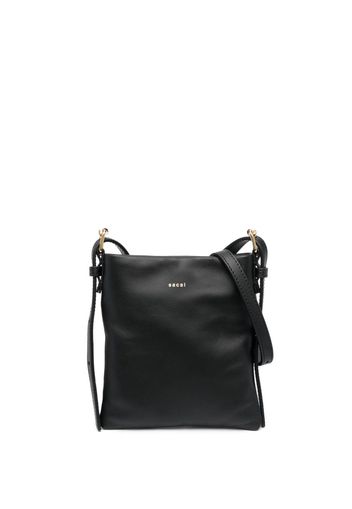 sacai leather cross body bag - Schwarz