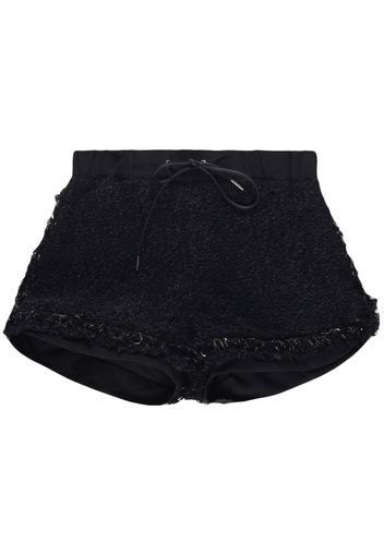 sacai Tweed Shorts - BLACK