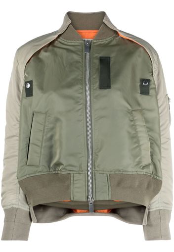 sacai Sectioned Bomberjacke - Grün