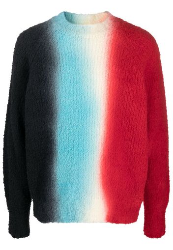 sacai tie-dye wool jumper - Blau