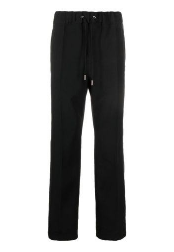 sacai drawstring straight-leg track pants - Schwarz