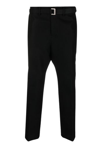 sacai straight-leg belted trousers - Schwarz